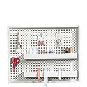 Wall Mounted Pegboard With Trays 423411