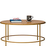 Modern Round Coffee Table in Sindoori Mango 428214