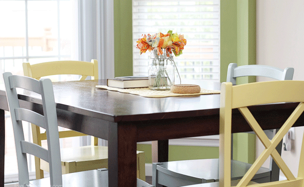 CottageCoastal_pastel_furniture.png Original Cottage painted furniture in a Cottage Coastal style kitchen