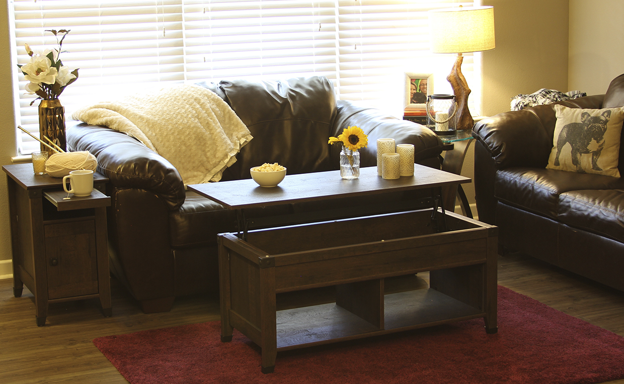Carson Forge Lift-top Coffee Table, Carson Forge Side Table