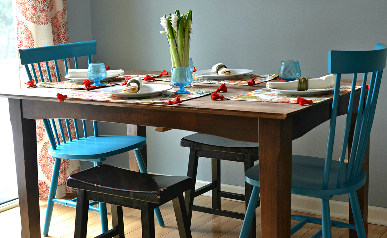 Time-to-Entertain-Dining-Room-Unique-Chairs.jpg Cottage Road chairs at dining table