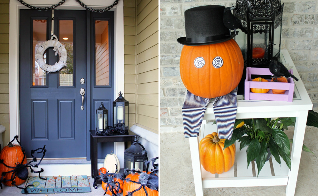 side table festive outdoor display