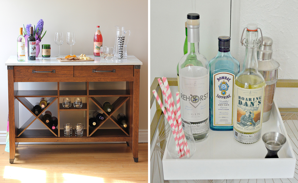 Time-to-Entertain-Dining-Room-Bar-Cart-Gourmet-Stand.jpg Gourmet Stand as dining room prep area