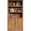 Transitional 3-Shelf 2-Door Bookcase 426414