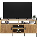 Wall-mounted Credenza TV Stand with Doors 426437