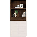 2-Shelf Library Hutch with Pull Out Drawer 426910