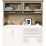 Prime Oak Home Office Hutch with Storage 427022