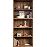 5-Shelf Wood Bookcase in Sindoori Mango 427261