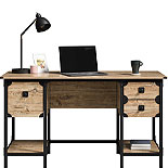 Milled Mesquite Small Desk with Drawers 427653