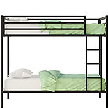 Twin Over Twin Bunk Bed in Black 427953