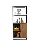Modern Open Shelf Bookcase with Door 427971