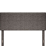 Dark Gray Upholstered Queen Bed Headboard 428190