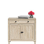 Chalk Oak Library Cabinet with Doors 428244