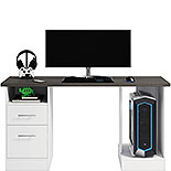 Desk for Gaming with Charcoal Ash Accent Top 429612