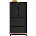 Computer Cabinet with Storage in Grand Walnut 430053