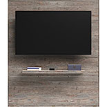 Entertainment Wall in Weathered Wood 430565