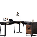 L-Shaped Computer Desk in Brew Oak 431209