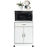 Kitchen Cart for Microwave in Soft White 431245