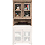 Library Cabinet Hutch in Brushed Oak 431436