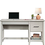Single Pedestal Desk in Glacier Oak 432012