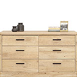6-Drawer Bedroom Dresser in Prime Oak 433955