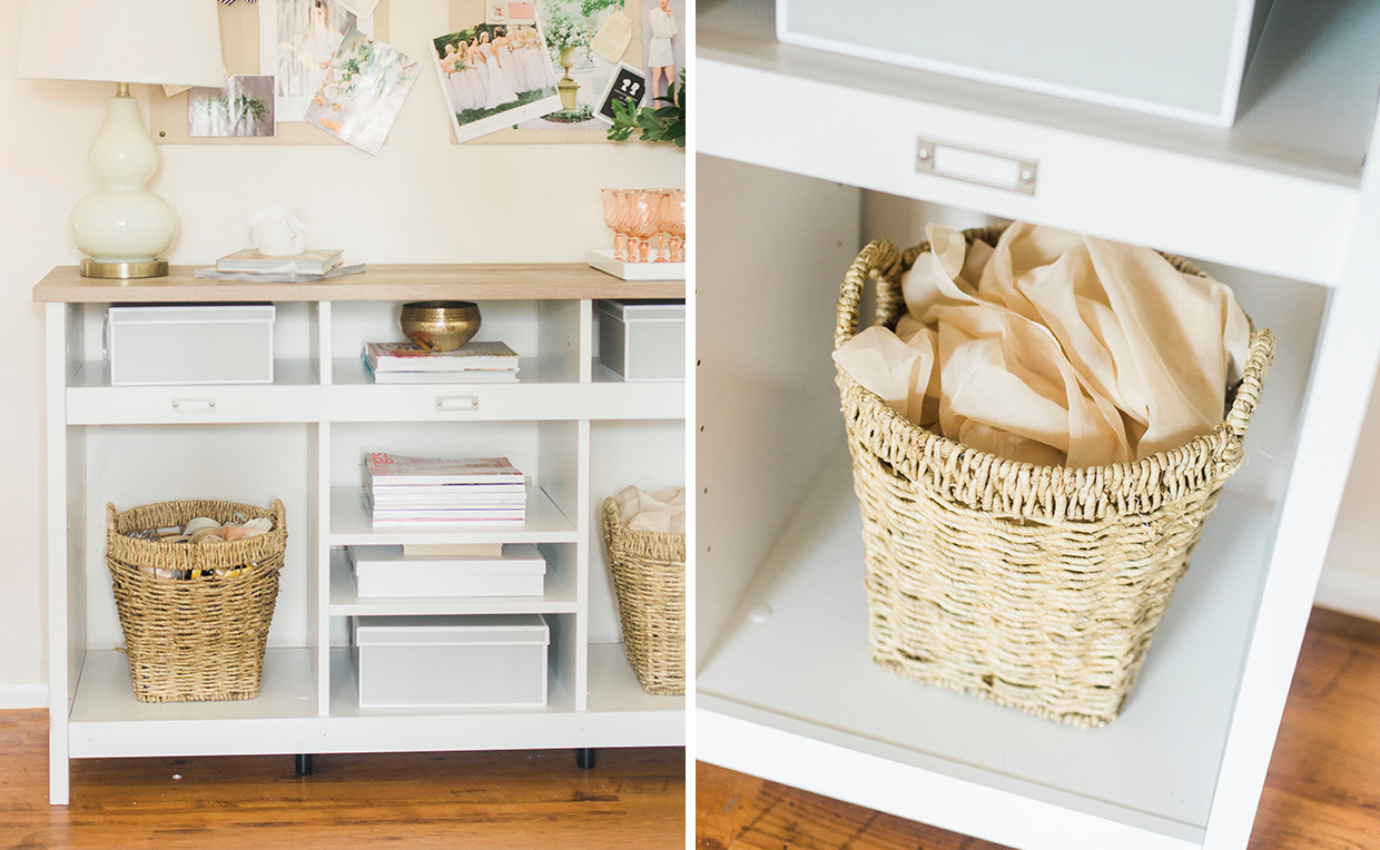 Style Within Reach creates beautiful storage in her home office.