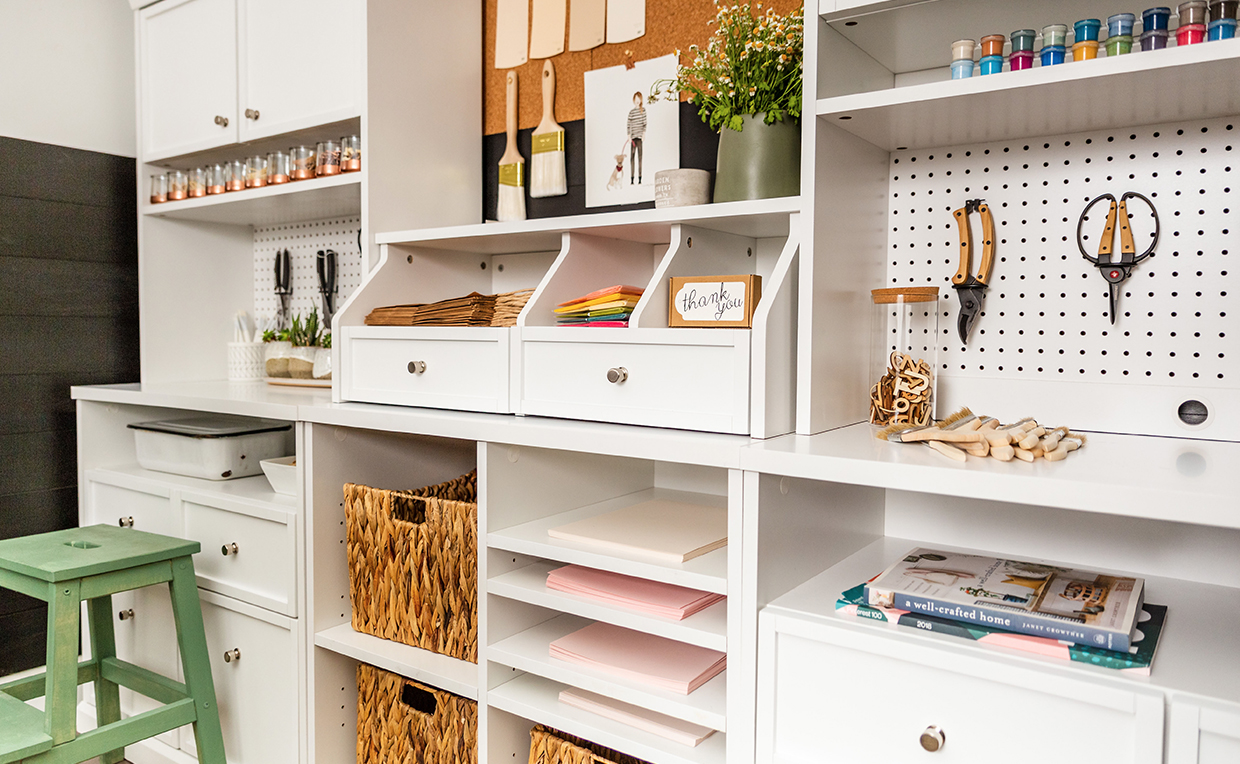 designing a craft room - sauder woodworking