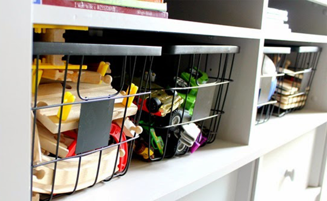 wire basket toy storage