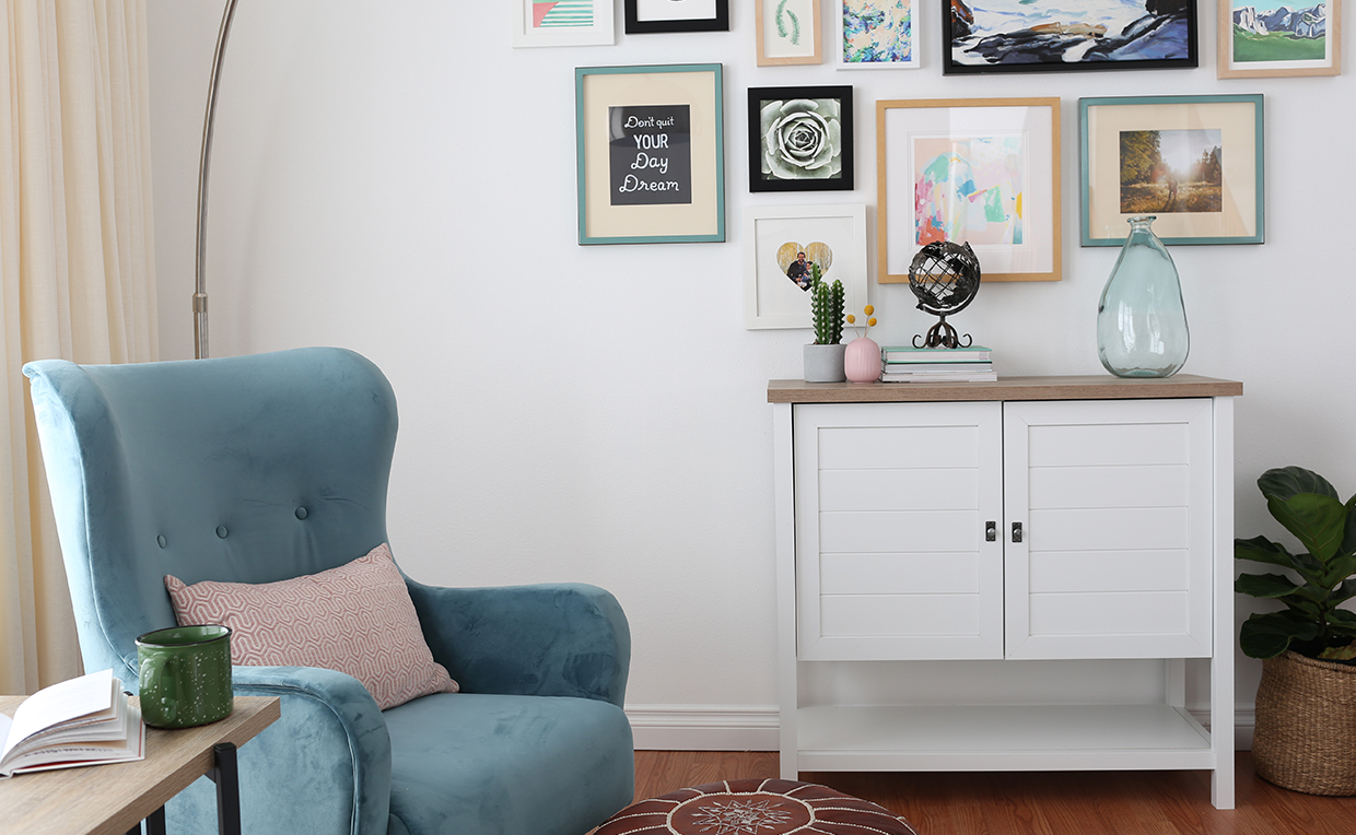 Cottage-style storage cabinet