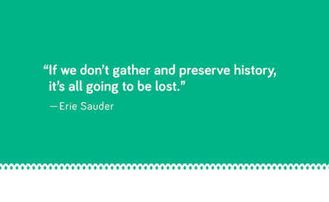 History quote from Erie Sauder