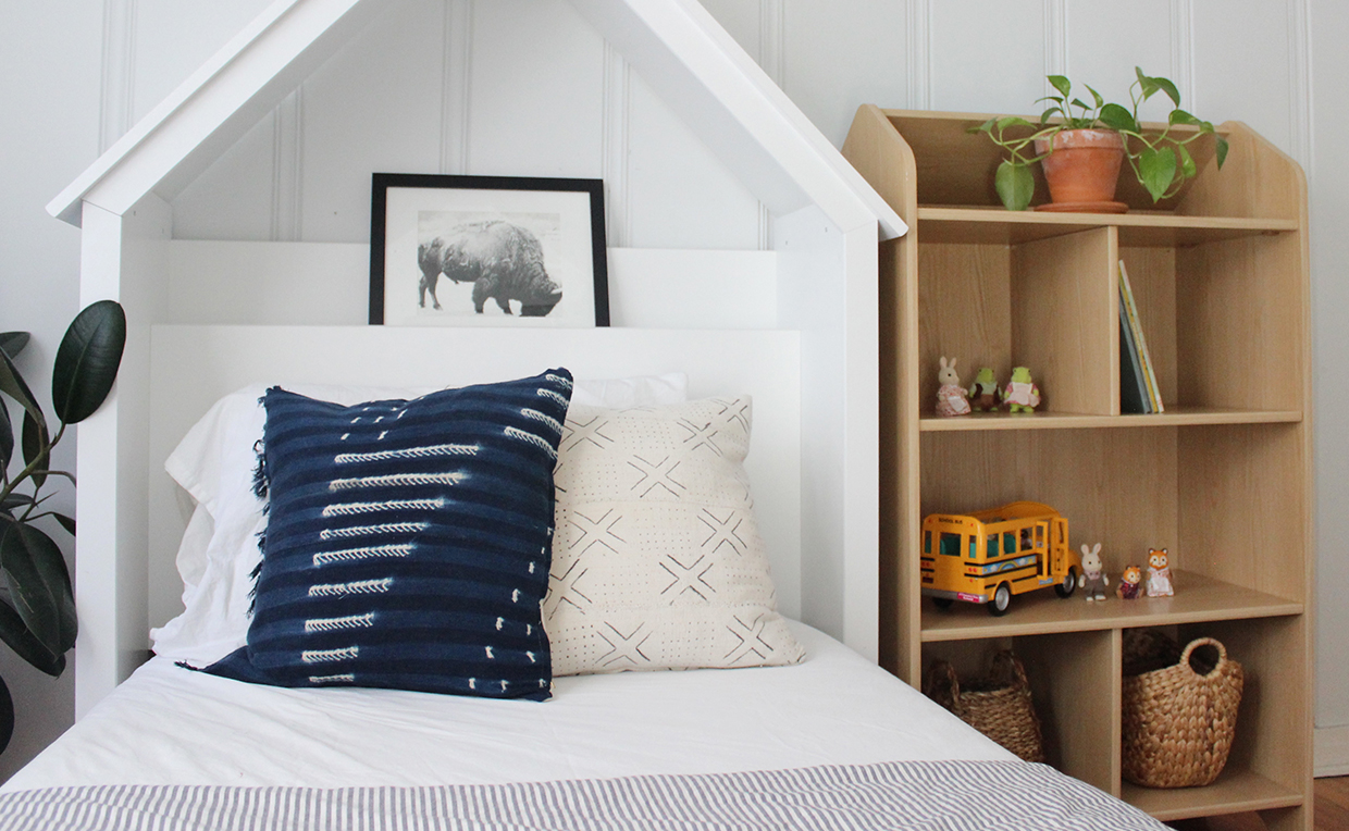 kids bookcase headboard