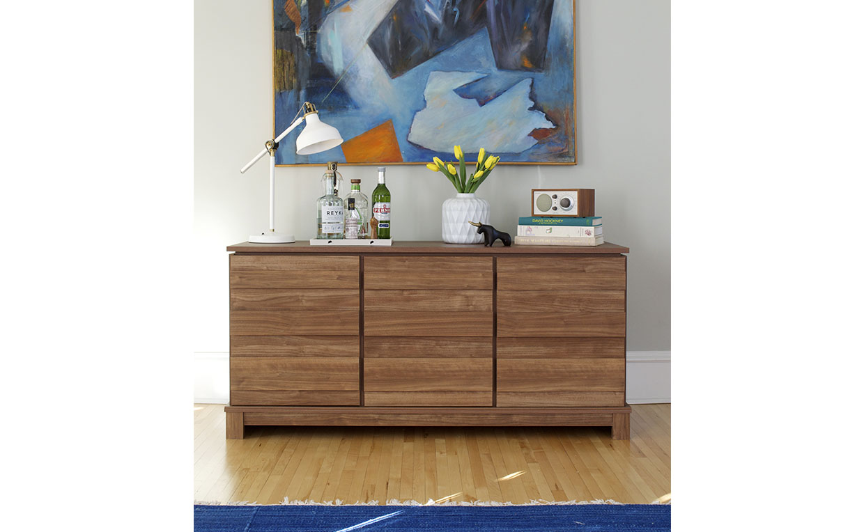 Soft Modern Credenza entertaining