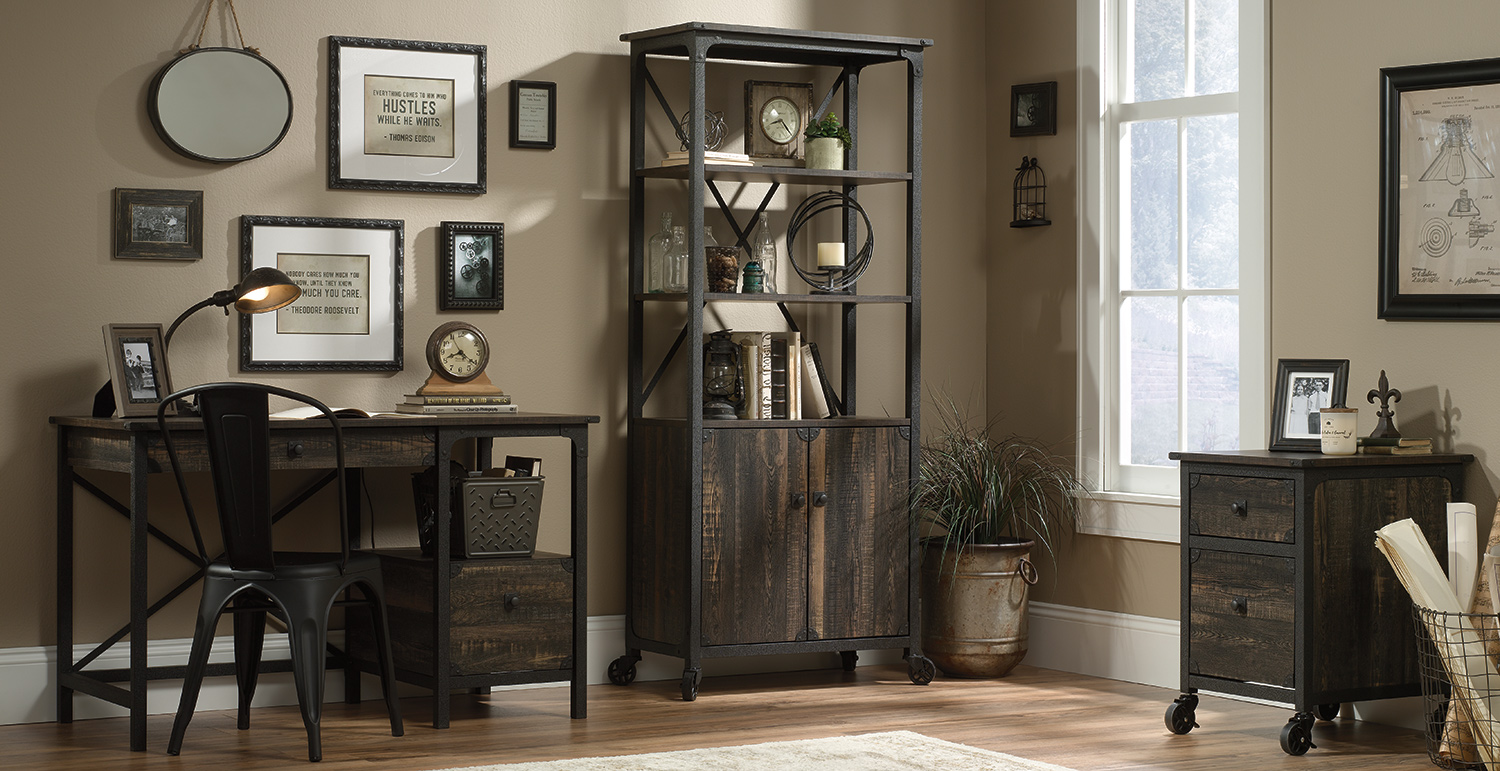 Steel River Oak Rustic Industrial Furniture Collection