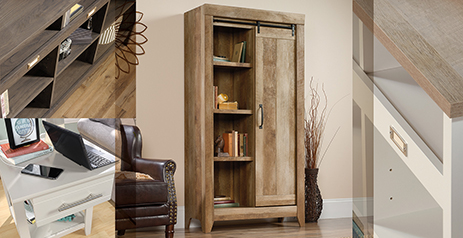 Sauder Adept Craftsman Oak Storage Cabinet