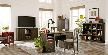 Transitional Living Room Bedroom Furniture Barrister Lane Sauder Woodworking