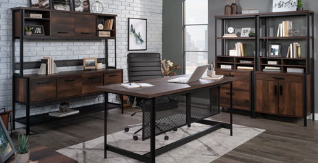 Briarbrook: Industrial Style Mixed Material Furniture – Sauder