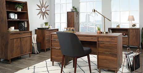 Sauder mid on sale century modern desk