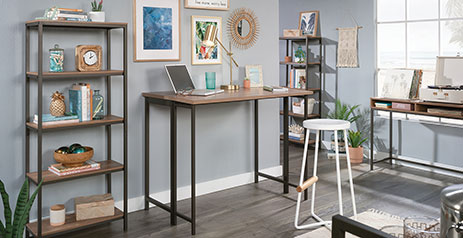 Sauder Storage Bench in Smokey Oak Finish | The Home Depot Canada