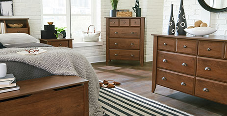 sauder dresser Storybook 4-Drawer Dresser, Soft White Finish Side panels feature herringbone pattern Larkin Ledge 3-Drawer Bedroom Dresser