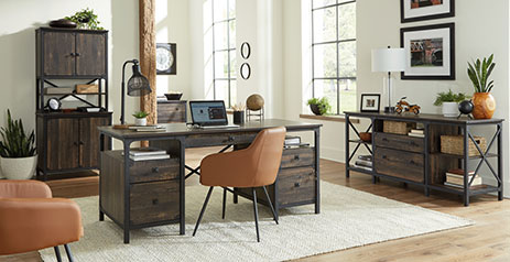 Sauder steel discount river desk