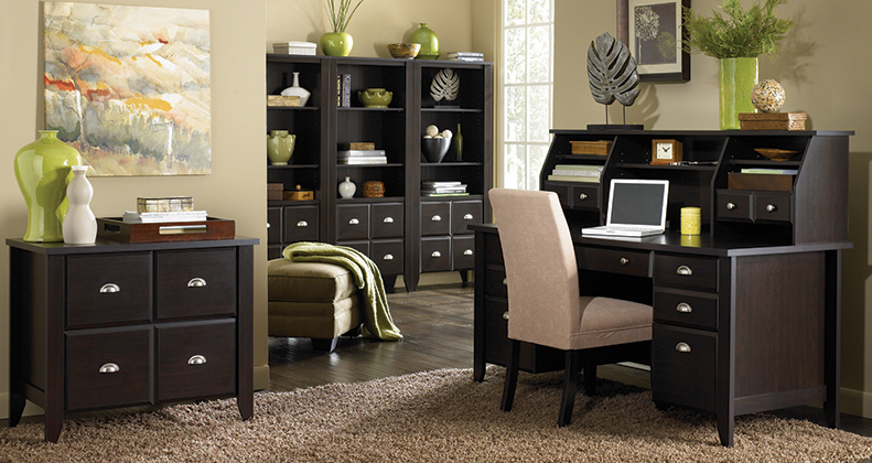 Sauder Furniture In Jamocha Wood Finish Woodworking Shoal Creek
