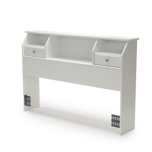 Featuring 3 roomy storage compartments to display books. full queen bookcase headboard