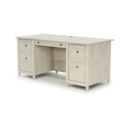 Edge Water Executive Desk 418795 Sauder Woodworking Edge Water Executive Desk 418795, Sauder Edge Water Computer Desk With Hutch Auburn Cherry