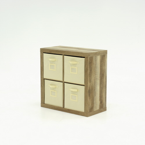 Stow Away 4 Cube Storage Organizer Lintel Oak 421966 Sauder