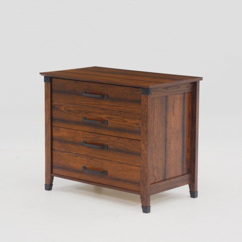 Sauder Carson Forge 2 Drawer Lateral File Cabinet in Washington Cherry 