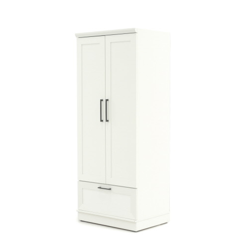 Home Plus White Wardrobe Storage Cabinet 423144 Sauder