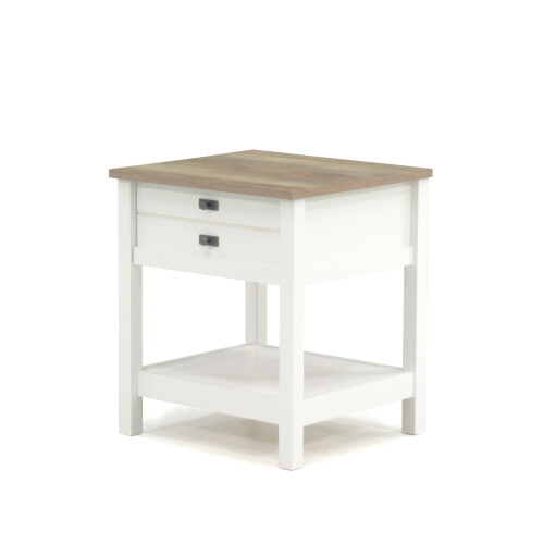 Cottage Road Nightstand Soft White Finish 423392 Sauder Sauder Woodworking
