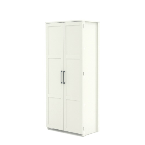 Homeplus Two Door Storage Cabinet White Finish 424001 Sauder Woodworking Homeplus Two Door Storage Cabinet White, Sauder Homeplus Collection Storage Cabinet Soft White Finish