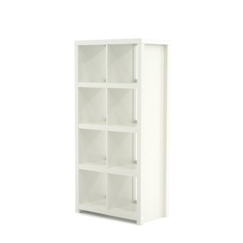 Homeplus 8 Cube Storage Bookcase White, 8 Cube Bookcase White