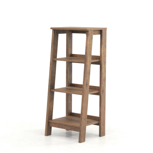 trestle 3 shelf bookcase white